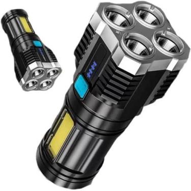 Imagem de Lanterna Recarregável USB 4 LED Alto Lúmen - MK