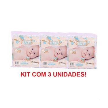 Imagem de KIT 3 PACOTES FRALDA DE PANO CARÍCIA 60CM X 60CM - 5 UNIDADES cada MEN