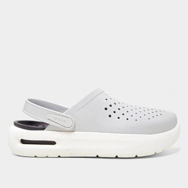 Imagem de Sandália Crocs Inmotion Clog, Cinza, Branco, 37