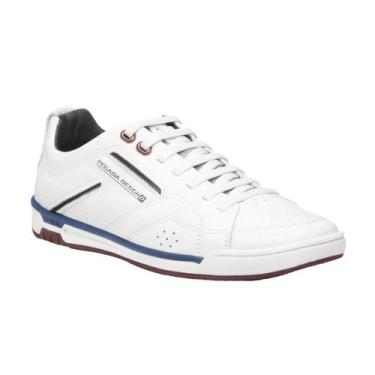 Imagem de Sapatênis Masculino Pegada Napa Soft 119501-01, 41, Branco, Azul