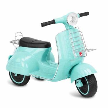Imagem de Lambreta Scooter Elétrica Infantil - 6v - Turquesa - Bandeirante