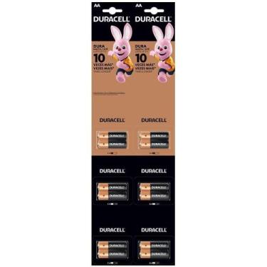 Imagem de Pilha Duracell Pequena AA - 6 Embalagem com 2 Unidades