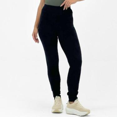 Imagem de Calça Mirasul Fusô em Veludo Cotelê Feminina, M, Preto