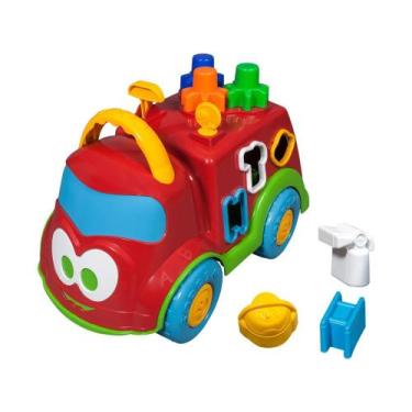 Imagem de Caminhão de Brinquedo Baby Land  - Dino Bombeirinho Cardoso Toys com A