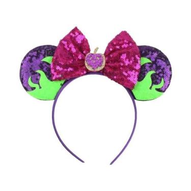 Imagem de Tiara De Orelhas De Rato Para Mulheres Com Lantejoulas E Laço, Acessór