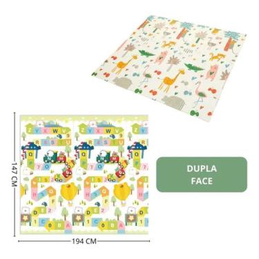 Imagem de Tapete Emborrachado Zippy Dupla Face 147x194cm Dobrável Infantil - Zip