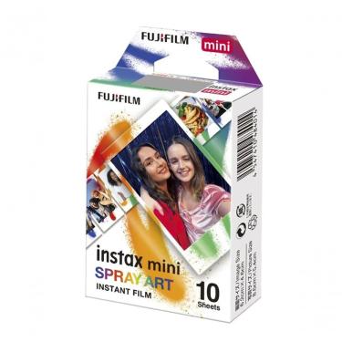 Imagem de Filme Instantâneo Fujifilm 705068238 Instax Mini 10 Fotos com Design Spray Art Colorido