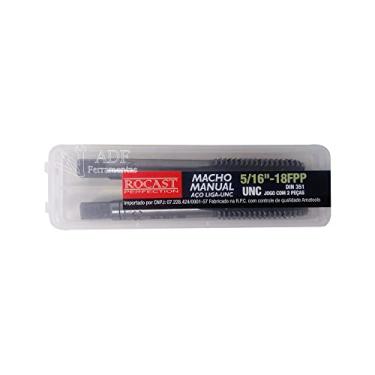 Imagem de Macho Manual Seriado em Aço Liga (WS) Rosca Unificada Grossa (UNC) - Jogo com 2 Peças - 5/16"-18 FFP - Rocast - 264,0044