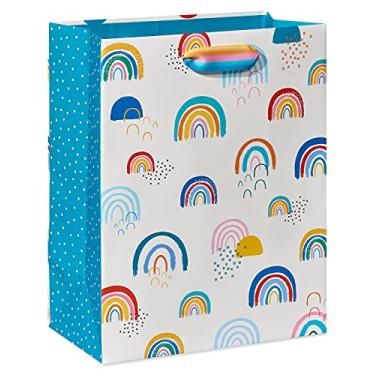 Imagem de Papyrus Saco grande de presente de 33 cm (arco-íris) para aniversários, casamentos, chás de panela, chás de bebê e todas as ocasiões (1 saco)