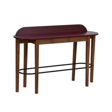 Imagem de Banqueta 2 Lugares Doppia Vinho e Amêndoa