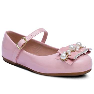 Imagem de Sapatilha Popidi Infantil Feminina Perola Sanfonado 02.24J (Rosa, BR, Criança de 4 a 8 anos, Numérico, 33)