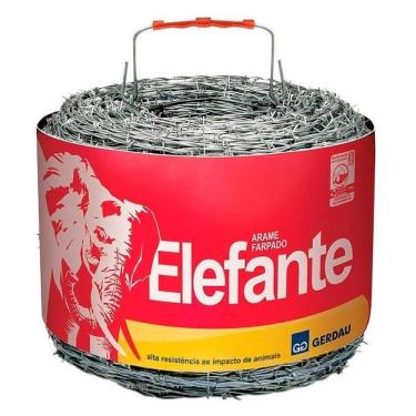 Imagem de Arame Farpado Gerdau Elefante Fio 2,2mm 400KGF 400m 