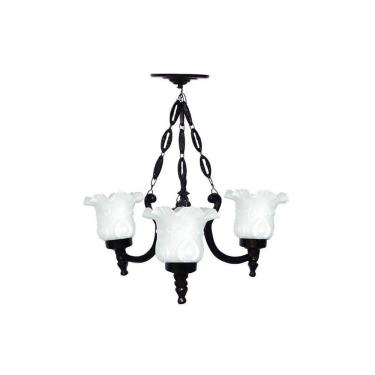 Imagem de Lustre Colonial de Teto Atlanta com Corrente em Alumínio