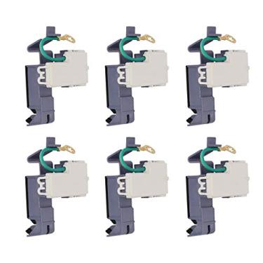 Imagem de Pacote com 6 interruptores de tampa para lavadora 8318084 da ApplianPar para Whirlpool Kenmore Roper WP8318084 ER8318084