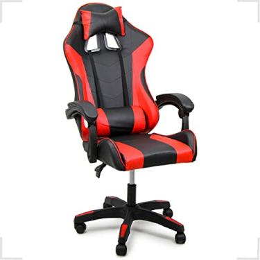 Imagem de Cadeira Gamer Stillus Robusta. Reclinável E Giratória (Preto e vermelho)