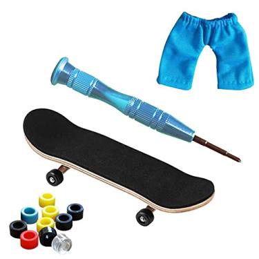 Kit 10 Skate Dedo Profissional C/ Lixa Rolamento Fingerboard