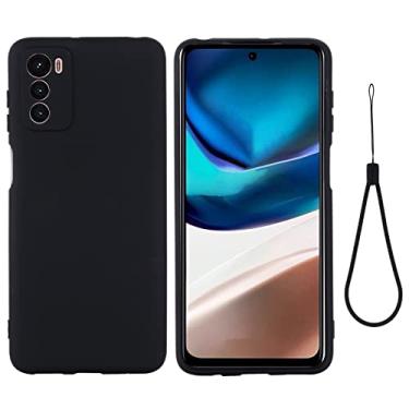 Imagem de YUNCHAO Caixa de telefone Para Motorola Moto G42 Pure Color Liquid Silicone à prova de choque capa para celular