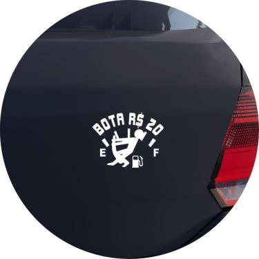 Imagem de Adesivo de Carro Bota R$20,00 Vinte Reais