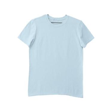 Imagem de Camiseta Colorida Poliéster Sublimação Azul Bebê - Del France