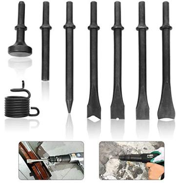 Imagem de Conjunto de 8 peças de cinzel pneumático para martelo de ar, ferramenta de lascar