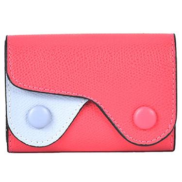 Imagem de Bolso de armazenamento de cartão de couro PU 7 x 9,9 x 3,3 cm - roubo para amigos da família (vermelho)