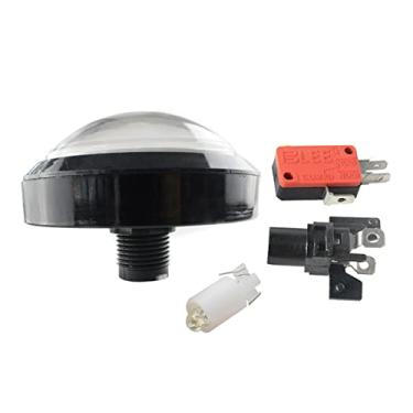 Imagem de TECKEEN 60mm Arcade Round Push Button Illumilated 12V LED Light with Microswitch