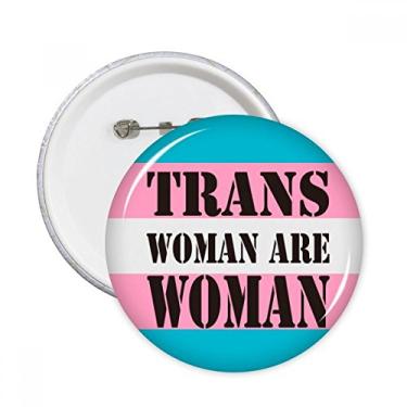 Imagem de Broche redondo transgênero apoio LGBT para mulheres trans, crachá, botão, decoração, roupas, presente, 5 peças