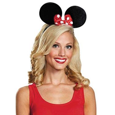 Imagem de Disney Minnie Mouse – Faixa de cabeça para adultos, Black, Red, One Size