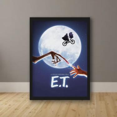 Imagem de Quadro Filme E. T Minha Casa - c/ Moldura E Vidro A5