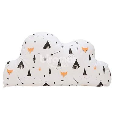Imagem de Biramar Baby 34028-2850 Almofada Nuvem Fox Preto, Branco/Preto/Laranja