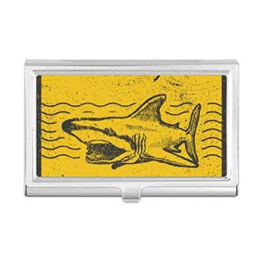 Imagem de Estojo porta-cartões Shark Enter Water at Own Risk