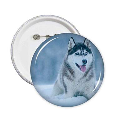 Imagem de Pinos de imagem Husky de cachorro para neve, emblema, acessório, 5 peças