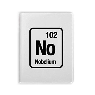 Imagem de Diário de capa macia para notebook com elemento químico No Nobelium
