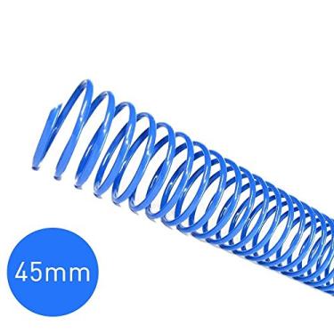 Imagem de Espiral para Encadernação Azul 45 mm para 400 folhas 16un
