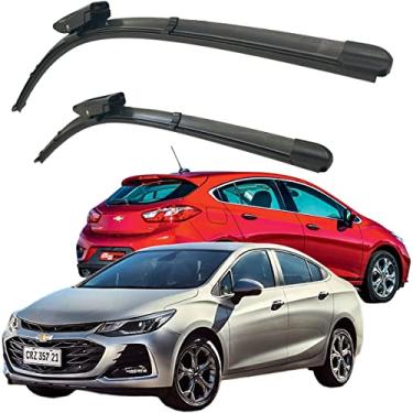 Imagem de Shop-Vision Kit Palheta Limpador Parabrisa Cruze Hatch Sedan 2012 Á 2022 (Par Dianteiro Cruze 2012 á 2016)