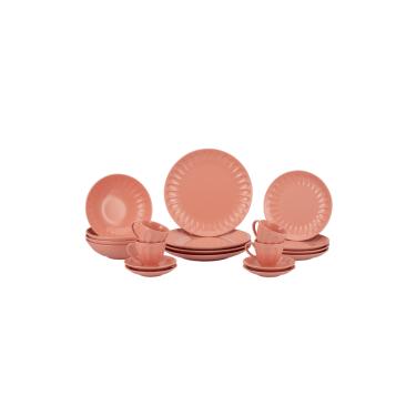 Imagem de Aparelho De Jantar 20 Peças Em Cerâmica Haus Concept Decorato Coral