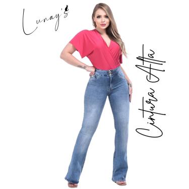 Imagem de Calça Flare Cintura Alta Sol Jeans L890