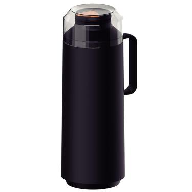 Imagem de Garrafa Térmica Tramontina Exata em Polipropileno Preta – 1 L