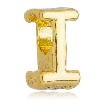 Imagem de Berloque Letra I Separador Pandora Banhado a Ouro 18k - Premium