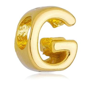 Imagem de Berloque Letra G Separador Pandora Banhado a Ouro 18k - Premium