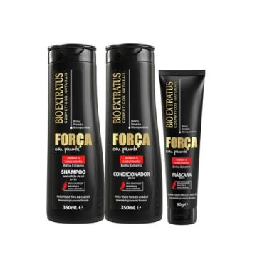 Imagem de Kit Força com Pimenta Shampoo + Condicionador 350 mL + Máscara 90 G Bio Extratus