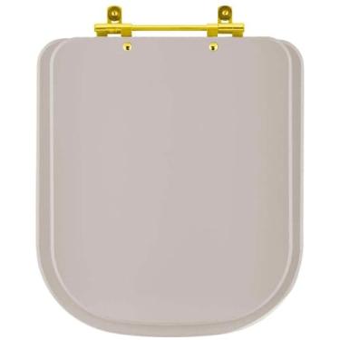 Imagem de Assento Sanitário Axis Barbante para vaso Deca com Ferragem Dourada