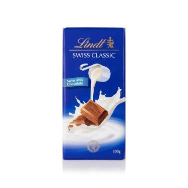 Imagem de Chocolate Lindt Swiss Classic Milk Ao Leite Com 100G