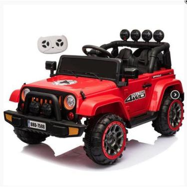 Imagem de Jipe Infantil Carro Elétrico Bang Toys 12V Com 2 Motores E Controle Re