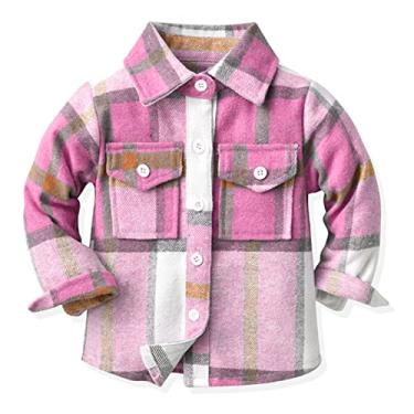 Camisa xadrez para cheap bebe menina