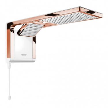 Imagem de Chuveiro Lorenzetti Acqua Duo Ultra Eletrônico Branco Rose Gold 220V