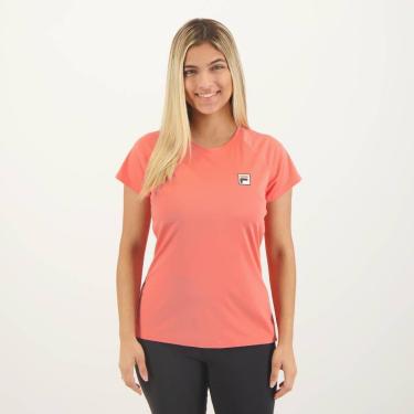 Imagem de Camiseta Fila Tennis Basic Feminina Coral-Feminino