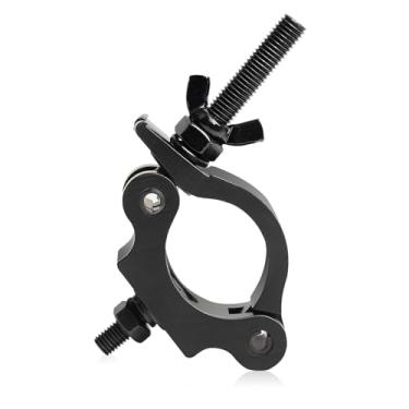 Imagem de Grampos pretos para luzes acessórios de iluminação de palco, braçadeira de iluminação O braçadeira de poste de luz DJ braçadeira de liberação rápida, 42 mm-52 mm meio acoplador suporte de suspensão