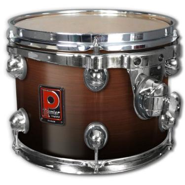 Imagem de Premier Drums Genista Series 43200DWF 1 peça de bétula 25,4 x 20,3 cm Quick Tom, conjunto de bateria (nogueira escura desbotada)
