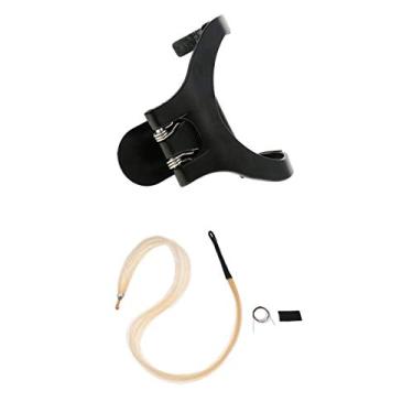 Imagem de Pelo de cavalo dúctil fino arco erhu cauda mongol com suporte de cintura - longa vida útil, aderência, suporte e jogo - peças de violino viola violoncelo